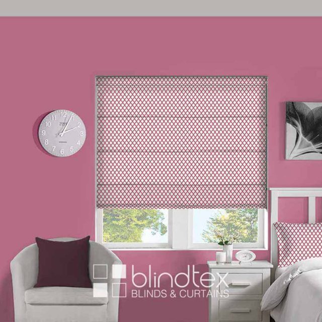 Crisscross-Bubblegum-Roman-Blinds